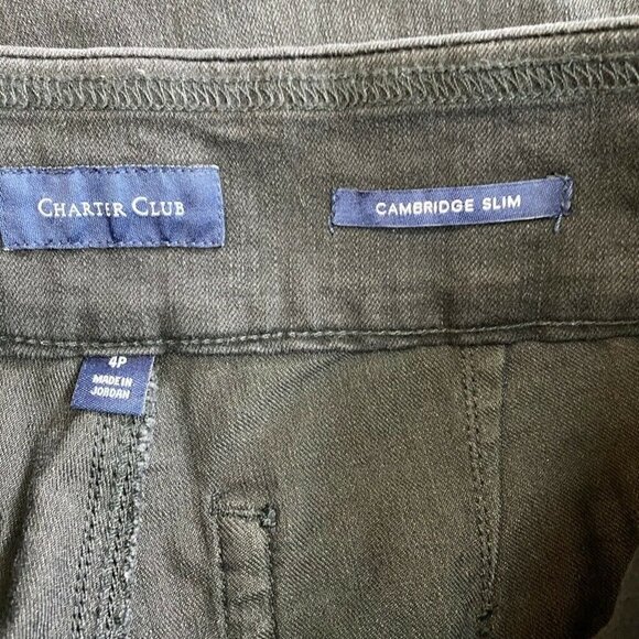 NEW Charter Club Cambridge Slim Pull On Jeans 4 Petite - Picture 5 of 9